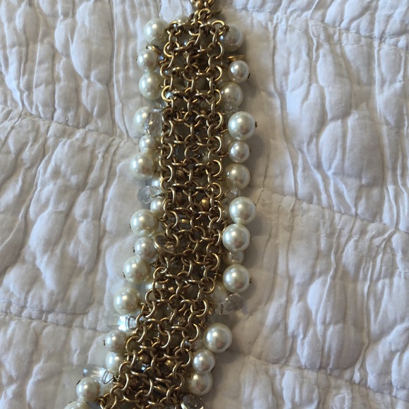 JCrew Pearl and sparkle drops bracelet. - Picture 4 of 4